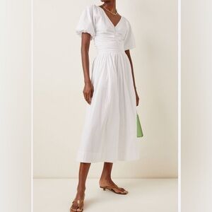 STAUD Greta Dress - White